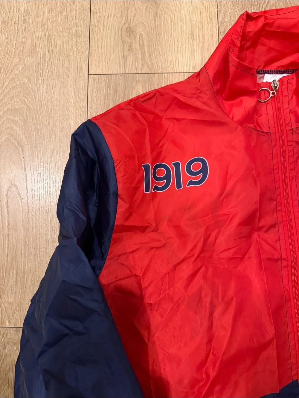Detroit Stars Adult Red & Navy Windbreaker Jacket